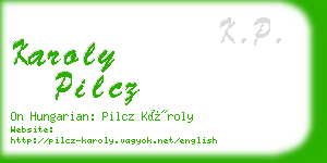 karoly pilcz business card